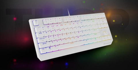 GENESIS GENESIS Thor 230 TKL klawiatura Gaming USB + RF Wireless + Bluetooth QWERTY Biały