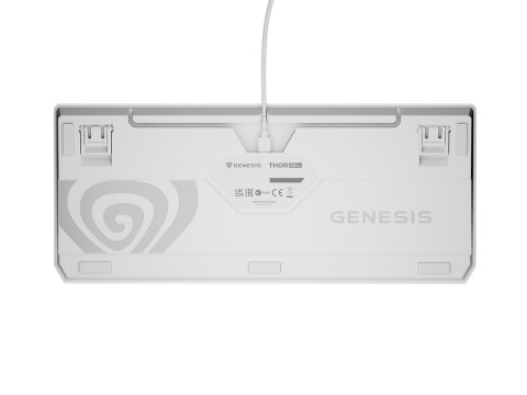 GENESIS GENESIS Thor 230 TKL klawiatura Gaming USB + RF Wireless + Bluetooth QWERTY Biały