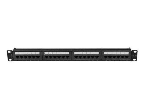 Lanberg LANBERG PATCH PANEL 24 PORT 1U 19" KAT.6A UTP CZARNY PPUA-1024-B