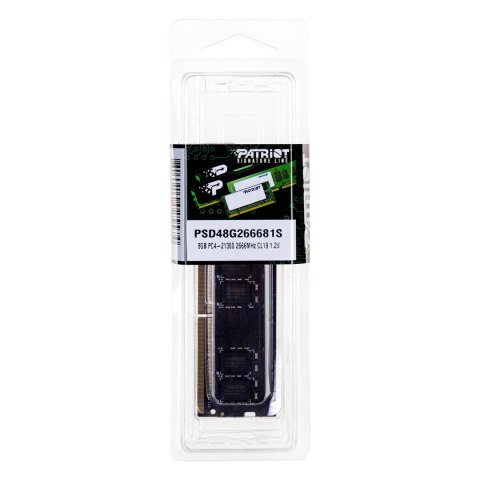 Patriot Memory Pamięć RAM Patriot Memory Signature PSD48G266681S (DDR4 SO-DIMM; 1 x 8 GB; 2666 MHz; CL19)
