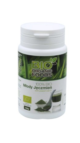 100% BIO Młody jęczmień 150g (sproszkowany sok) BIO ORGANIC FOODS