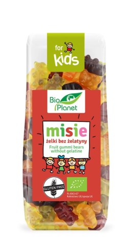 BIO PLANET Żelki misie bez żelatyny bezglutenowe BIO 100g