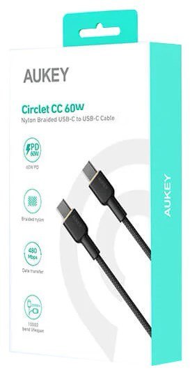 AUKEY AUKEY CB-NCC1 KABEL USB-C QC PD 1M 3A 60W NYLON