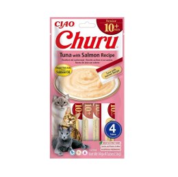 INABA INABA CAT CHURU SENIOR TUNA WITH SALMON przysmak dla kota 4x14g (56g)