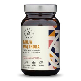 AURA HERBALS Moja wątroba - karczoch, ostropest, kurkuma 60 veg. kaps.