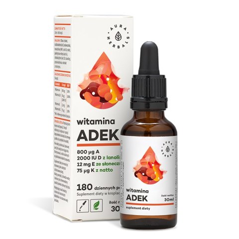 AURA HERBALS Witamina ADEK - krople 30ml