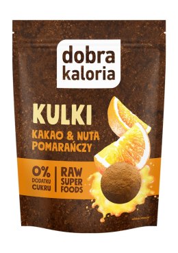 DOBRA KALORIA Kulki Kakao & Nuta pomarańczy 65g KUBARA