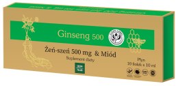 Ginseng 500 żeńszeń + miód 10x10ml fiolki (zielone) GINSENG POLAND