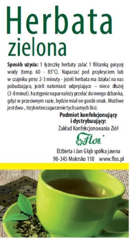 Herbata zielona 100g FLOS