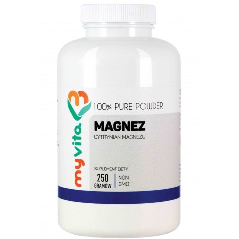 MyVita Magnez w proszku 250g - Cytrynian Magnezu