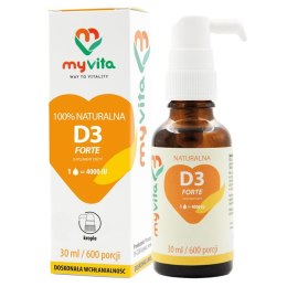 MyVita Witamina D3 4000 j.m. FORTE - krople 30ml (600 porcji)