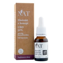 NAT Ekstrakt z konopi Full Spectrum 30% CBD 15ml