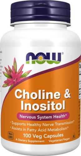 NOW FOODS Choline & Inositol 100vcaps. - cholina i inozytol