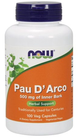 NOW FOODS Pau D'arco 500mg, 100vcaps.