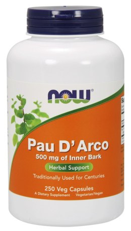 NOW FOODS Pau D'arco 500mg, 250vcaps.