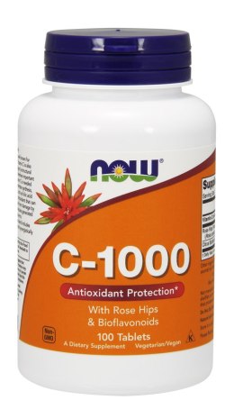 NOW FOODS Witamina C-1000 with Rose Hips & Bioflavonoids 100tabl.