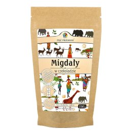 PIĘĆ PRZEMIAN Migdały w czekoladzie bez cukru bezglutenowe 100g