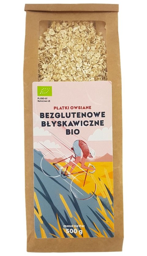 PIĘĆ PRZEMIAN Płatki owsiane bezglutenowe błyskawiczne BIO 500g