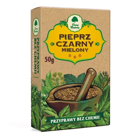 Pieprz czarny mielony 50g DARY NATURY