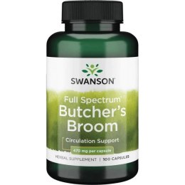 SWANSON Butcher's broom 470mg, 100kap. - Ruszczyk kolczasty