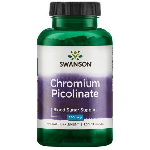 SWANSON Chrom pikolinian 200mcg, 200kaps.