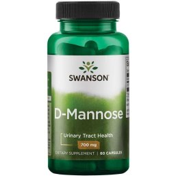 SWANSON D-Mannose 700mg, 60kaps. - D-Mannoza