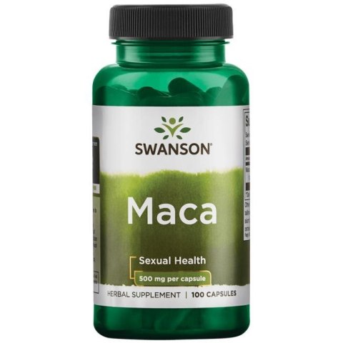 SWANSON Maca 500mg, 100kaps.