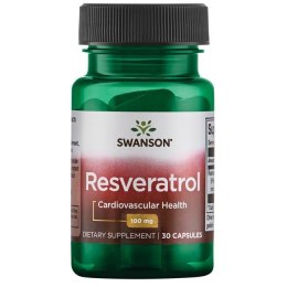 SWANSON Resveratrol 100mg, 30kaps. - Resweratrol