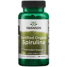 SWANSON Spirulina Certified Organic 180tabl.