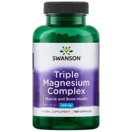 SWANSON Triple Magnesium Complex 400mg, 100kaps.