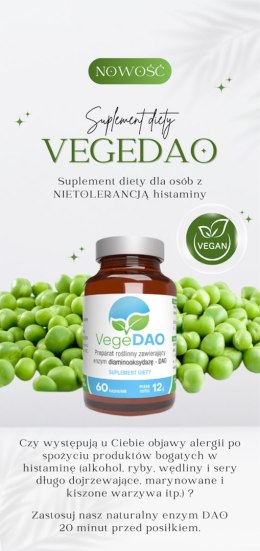 VegeDAO enzym diaminooksydaza 200mU, 60kaps.