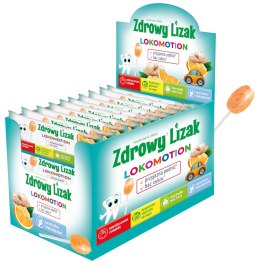 Zdrowy lizak LOKOMOTION bez cukru display 40 szt STARPHARMA