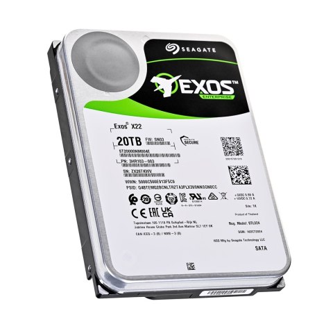 Seagate Dysk twardy HDD Seagate Exos X22 20TB 3,5" SATA ST20000NM004E