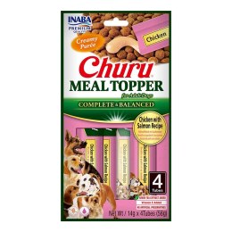 INABA DOG MEAL TOPPER CHICKEN SALMON 4x14g 56g