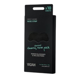 Yadah Charcoal Cleansing Nose Pack plastry oczyszczające na nos z węglem 10szt