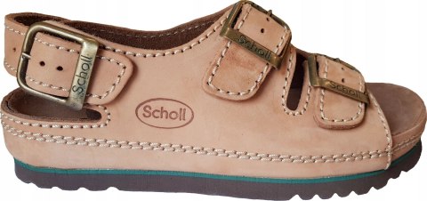 Wygodne sandały Scholl AIR BAG BACK STRAP BRĄZ 39