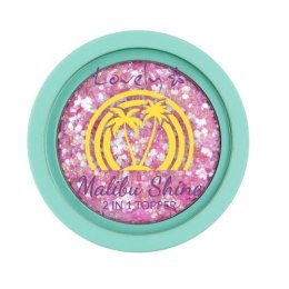 Lovely Malibu Shine glitterowy topper 2w1 2 2g