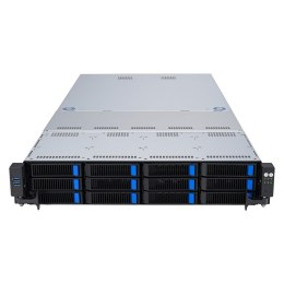 Platforma Asus Rack (2U) RS520A-E12-RS12U AMD Epyc 9004 (12x NVMe, 2xM.2, 2xGPU, 2x1Gbe, IPMI, 1+1 1600W)