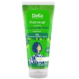 Delia Fruit Me Up! żel do mycia twarzy i ciała Limonka 200ml