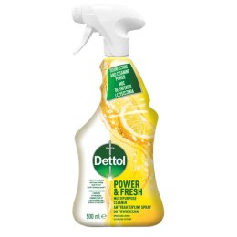 Dettol Power & Fresh antybakteryjny spray do powierzchni Cytryna 500ml