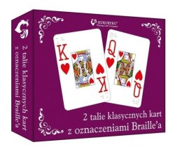 Karty klasyczne ze znakami Braille'a