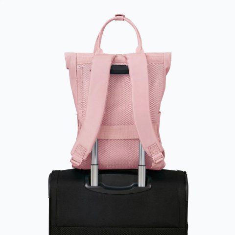 American Tourister Urban Groove Pastels Roll Top Backpack Pastel Pink