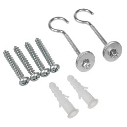 MACLEAN ZESTAW 2 WIESZAKÓW DO EKRANÓW PROJEKCYJNYCH, MAX. OBCIĄŻENIE 25KG (DLA ZESTAWU), ZE STALI MC-923