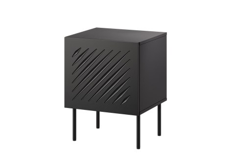 Szafka nocna 2szt SIENA 44,5x40x59 czarny mat