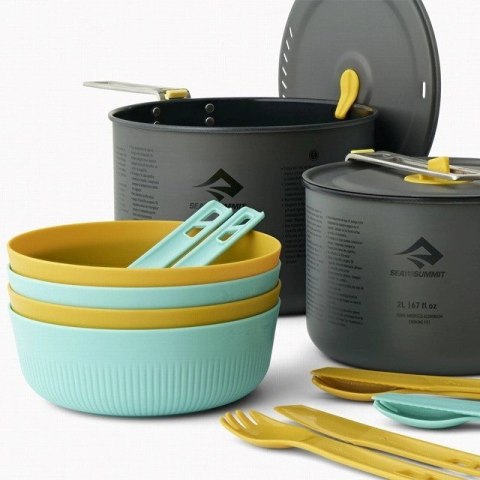 Zestaw naczyń Sea to Summit Frontier UL Two Pot Cook Set 4P 14 Piece