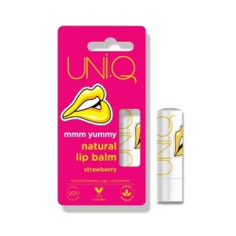 UNI.Q Mmm Yummy naturalny balsam do ust Truskawka 5g