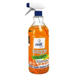 MILL CLEAN UMYJE Płyn do mycia szyb, luster, glazury o zapachu Pomarańczy 1,22l