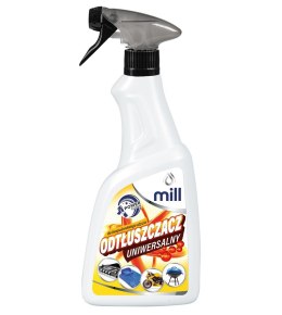 MILL CLEAN odtłuszczacz Uniwersalny Odplamiacz na tłuste plamy. Produkt do odzieży, tworzyw sztucznych. 555 ml.