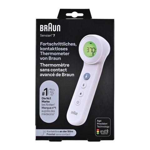 Termometr bezdotykowy Braun Age Precision BNT400 (Bezdotykowy, Pomiar kontaktowy; kolor biały)