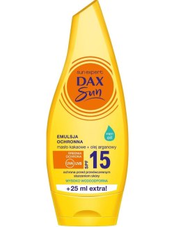 Dax Sun Emulsja ochronna z masłem kakaowym i olejem arganowym SPF15 175ml